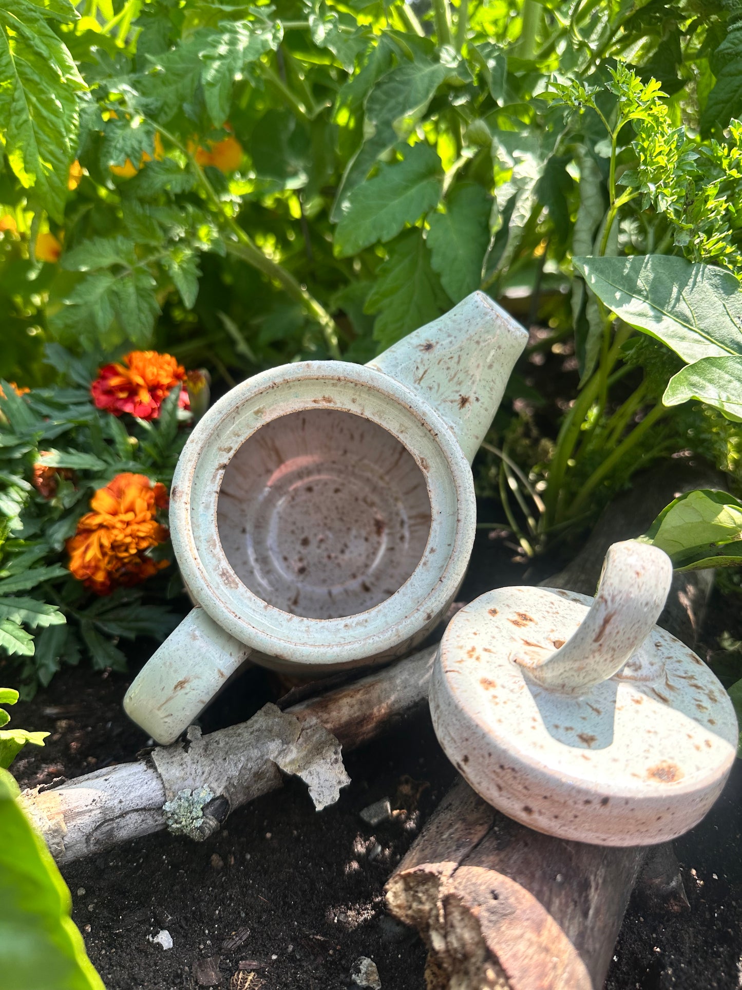 Handmade Ceramic Sunflower Teapot