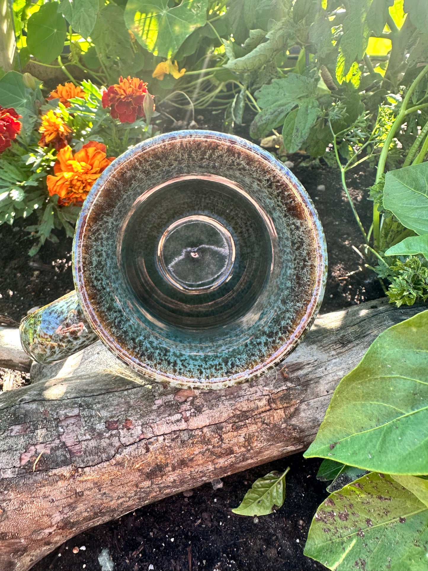 Handmade Ceramic 18 oz Green Mountain Mug